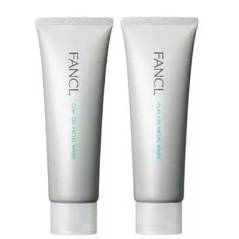 FANCL Mud Gel Face Wash (120g x 2 bottles) (Approx. 120 times) Face Wash Additive-free (keratin plugs/pores/strawberry nose/blackheads) Face Wash Gel