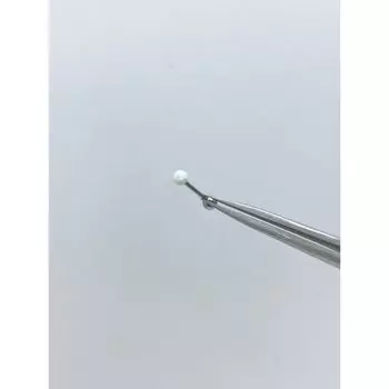 Fancy Ball Rhinestone Heart-Shaped Stud Earrings 3# White Opal double ball earrings