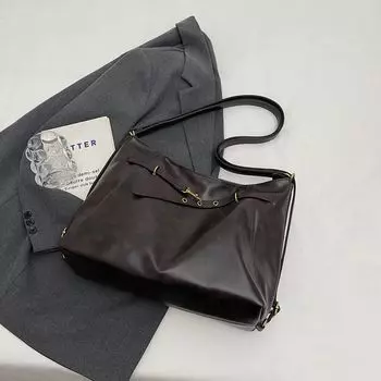Fancy Large Capacity Bag Women s 2025 New Arrival Backpack Cross-Body Accessible Luxury Small Super Popular Commuter Tote Coffee without pendant