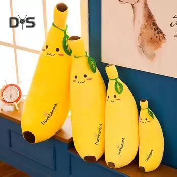 Fancytoy Мультфильм Банан Фаршированная Плюшевая Кукла Игрушка Диван Подушка Подарок 35cm