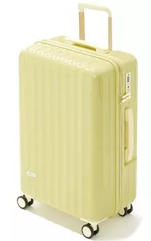 fancywonderland carry carry большой размер L TSA чемодан, кейс, сумка, ручная кладь, сверхлегкий, вместимость, замок, путешествие, s, m, (лимонно-желтый, размер) лимонно-желтый