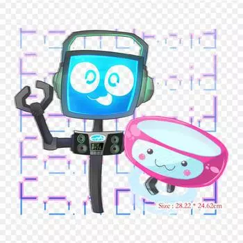 Fandroid и Melody The Devil s Swing Music, термопереносная печать, виниловые нашивки, наклейки для одежды, аппликации «сделай сам», моющиеся нашивки