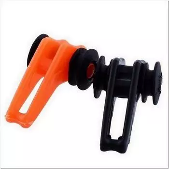 Fangle 10 крючков безопасные держатели приманки Fuji крючки безопасное хранение для удочки WS820 10pcs зелёный