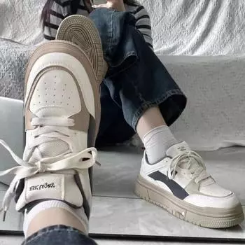 Fangoxi explosion heightened thick baseplate shoes women s 2024 autumn new versatile Korean version light student casual shoes children 35 синий