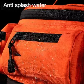 Fanny Pack, сверхбольшая вместительная водонепроницаемая поясная сумка с регулируемым ремнем для мужчин, походов, чёрный