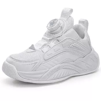 FANQISON Детская обувь Детская спортивная обувь Кроссовки для бега и отдыха на открытом воздухе для мальчиков Весенние легкие кроссовки для спортзала 28 белый