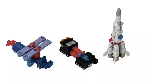 FansHobby Трансформирующийся робот 7 см набор MB-29 три тела синий