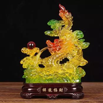 Фэншуй Богатство Сянлун Сяньжуй Чжаоцай Украшение для дома Гостиная ТВ-шкаф Винный шкаф Декор Подарки на новоселье Украшения