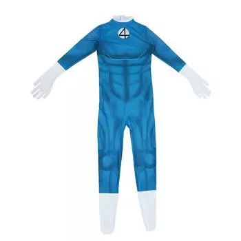 Фантастическая Четверка Первый Шаг Командный Комбинезон Косплей Костюм Облегающий 110 CM