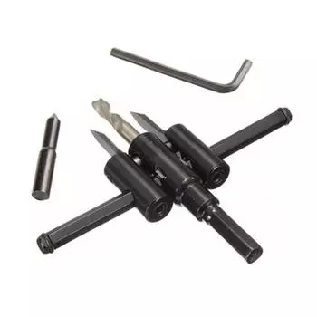 Фантастическая DIY металлическая деревянная кольцевая пила с регулируемым сверлом, набор резцов 30 мм-120 мм