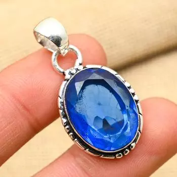 Фантастический танзанит, драгоценный камень, стерлинговое серебро 925 пробы, ювелирные изделия, подвеска ручной работы для свадебного подарка