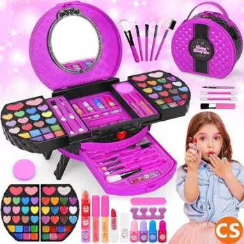 FANTASY BEAUTY ROSE RED BOX 66 предметов Rose Beauty Детский набор косметики Макияж Тени для век Помада и т. д.. Подарок на день рождения/рождество для племянника, 1 шт.