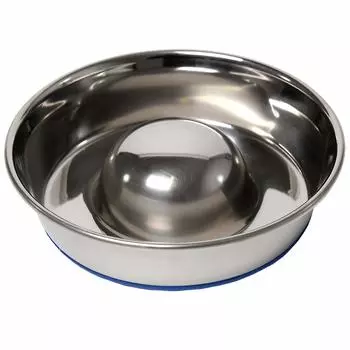 Fantasy World Durapet Stainless Steel Pet Bowl Slow Feed Bowl PB-10190