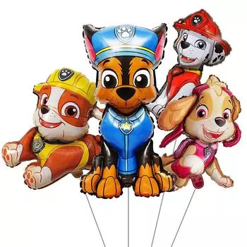 Fantasyon Paw Patrol Персонаж Paw Patrol Украшение на день рождения Воздушные шары Вечеринка с воздушными шарами Милая (Рэббл/Маршалл/Чейз/Скай)