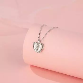 Фэнтези бриллиантовое сердце ожерелье принцессы стиль девушка сердце новый воротник цепочка ожерелье украшение
