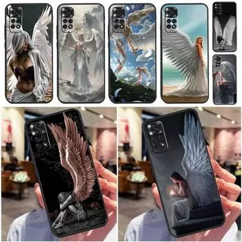 Фэнтезийный чехол с крыльями ангела и девушки для Xiaomi Redmi Note 10 11 Pro 9 8 12 Pro Note 9S 8T 10S 11S 10C 9A 9C 9T 10A Funda Redmi Note 10 4G