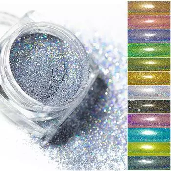 Фэнтезийный лазерный нейл-арт с блестками: Классический порошок Magic Mirror Fantasy laser powder