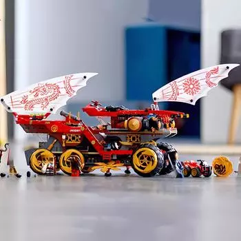Фантом Сборка строительных блоков Земля Наград Колесница База Вращение Самолета Гироскоп Детские Сборные Игрушки no box