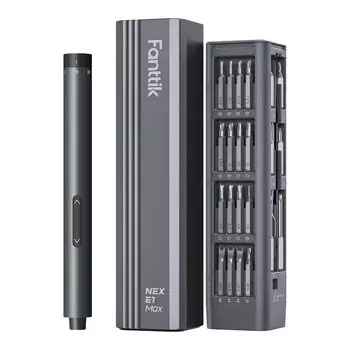 Fanttik E1 Max электрическая прецизионная отвертка 50 в 1 набор прецизионных отверток 3 уровня крутящий момент максимальный тип ручки эксклюзивный чехол перезаряжаемый дюймовый вперед