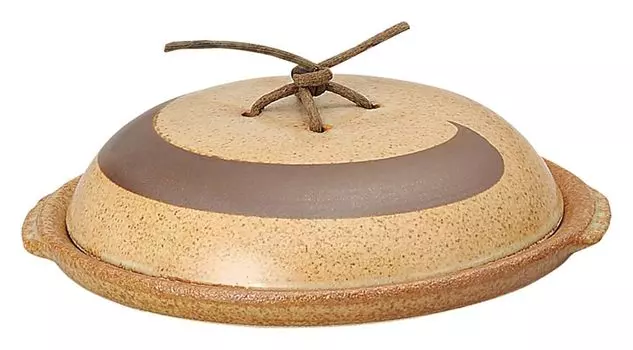 Фаянс x Arita размер с керамической тарелкой Ale-net Pot, горшок, 19 H6см, посуда, 6.5, крышка,