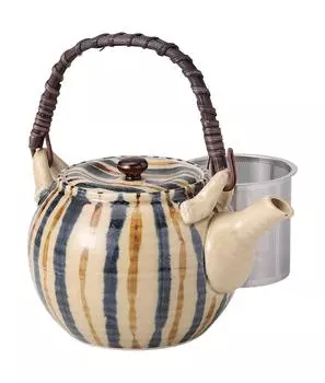 Фаянсовый горшок Hasami ware с двумя цветами и десятью травами 5 супер нержавеющая сталь чай 73615 узоры, нет. (с ситечком)