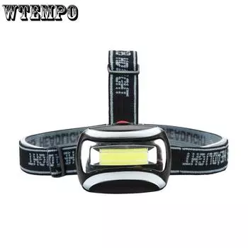 Фара Cob Headlight Plastic High Light Headlamp Outdoor Night Alpine Lighting Work Light 2pcs чёрный