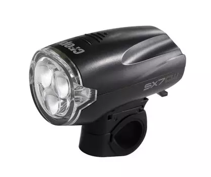 Фара Crops Bicycle 3LED Headlight на батарейках AA SX7-CW чёрный