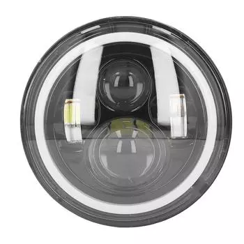 Фара для мотоцикла 7 дюймов 6000K универсальная прочная светодиодная фара высокой яркости передний свет DC 9 to