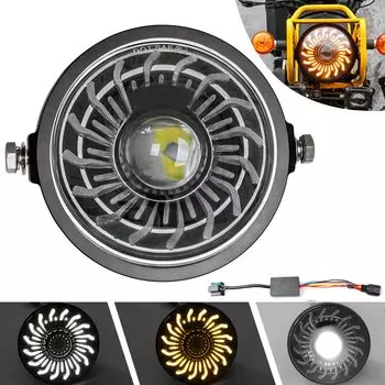 Фара Motikvans Cross Cub 110 с DRL LED Фара для мотоцикла с переключением между дальним и ближним светом Совместимость с Honda Cross Cub CC110 JA60