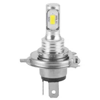 Фара противотуманная фара светодиодная лампа для мотоцикла с вилкой H4 80 Вт постоянного тока 12 В 24 В(Желтый 1500К )