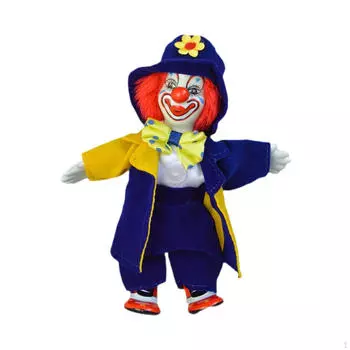 Фарфоровая кукла-клоун, украшение для стола, центральный элемент, декоративный камин, декор для фермерского кафе