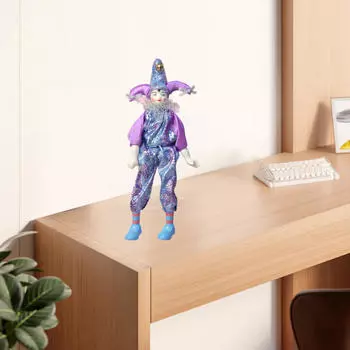 Фарфоровая кукла-прикол, украшение на Хэллоуин, фигурка шута для спальни в фермерском доме