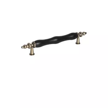 Фарфоровая ручка для шкафа, ящика, мебели, кухни, детская ручка Asos128, матовый черный