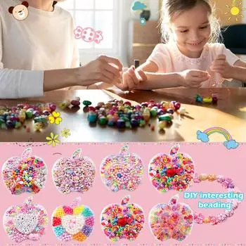 Фарфоровые белые кристаллы ручной работы из бисера DIY Детские украшения разноцветный