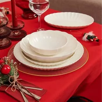 Фарфоровый набор посуды Ktahya Bone Luz, 52 предмета