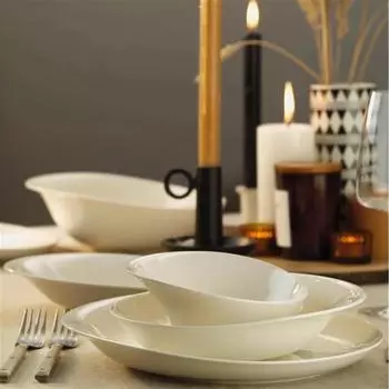 Фарфоровый набор посуды Ktahya Bone Rosa, 52 предмета