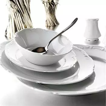 Фарфоровый набор посуды Ktahya San Marco, 24 предмета, белый