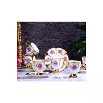 Фарфоровый набор Stella из 6 чашек на ножках 90 куб.см Ist-142