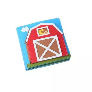 Farm Book Quiet Book Early Education Enlightenment Baby Cloth Book Toy One Size
