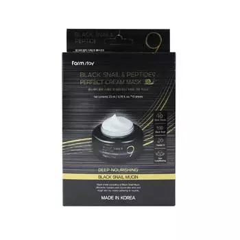 FARM STAY Black Snail & Peptide9 Идеальная кремовая маска 23 мл (3 варианта) 1PCS