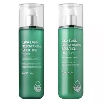 FARM STAY Cica Farm Regenerating Solution Тонер + Эмульсия (3 Варианта) 1pcs