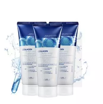 FARM STAY Collagen Water Full Moist Deep Cleansing Foam 180мл (3 варианта) 1pcs