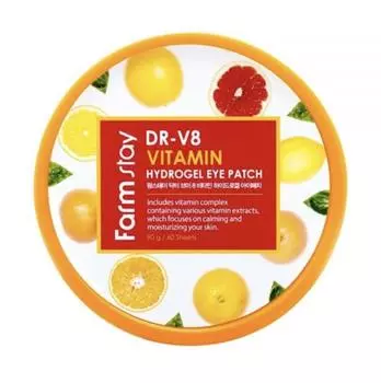 FARM STAY Dr. V8 Гидрогелевые патчи для глаз с витаминами 90 г (3 варианта) 1pcs