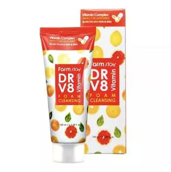 FARM STAY Dr. V8 Пенка для умывания с витаминами 100 мл (3 варианта) 1pcs