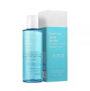 FARM STAY Dr. V8 Solution Пилинг-тоник с гиалуроновой кислотой 210 мл (3 варианта) 1pcs