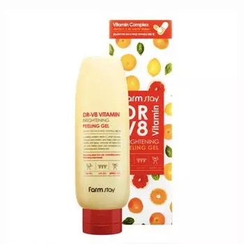 FARM STAY DR-V8 Витаминный осветляющий пилинг-гель 150 мл (3 варианта)