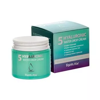 FARM STAY Hyaluronic 5 Крем с каплями воды 80 мл CPNP