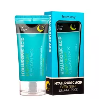 FARM STAY Hyaluronic Acid Every Night Sleeping Pack 120 мл - маска для сна с гиалуроновой кислотой (