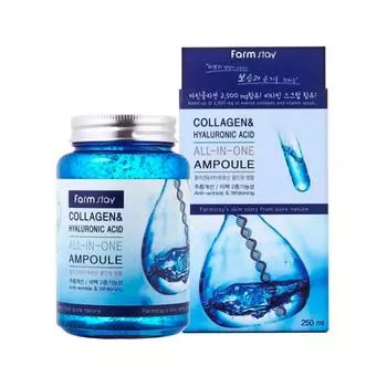 [FARM STAY] Коллаген и гиалуроновая кислота все в одной ампуле 250 мл