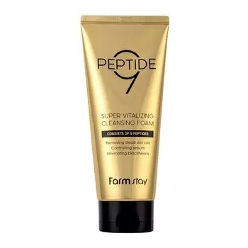 Farm Stay Peptide 9 Super Vitalizing Cleansing Foam 180ml AUTHENTIC STORE